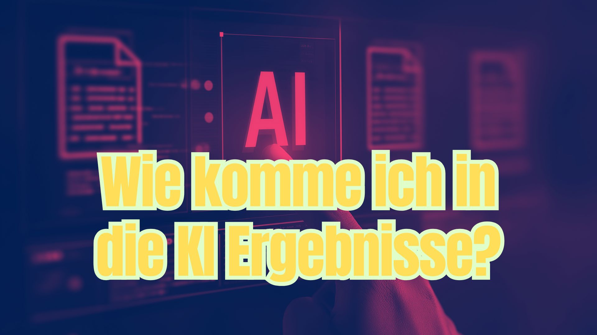 Wie erscheint meine Website in den Google KI Suchergebnissen?